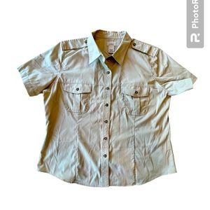 L. L. Bean khaki/tan camp shirt, size XL reg